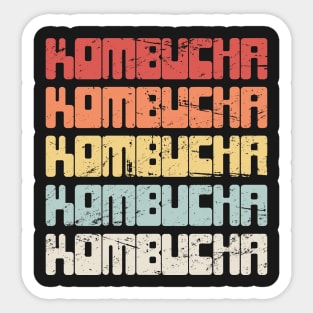 Vintage KOMBUCHA Text Sticker